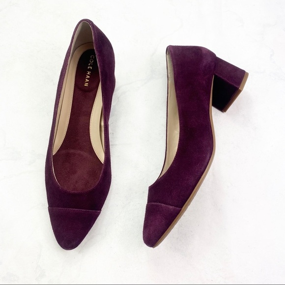 [Cole Haan] The Go-To Block Heel Suede Pump